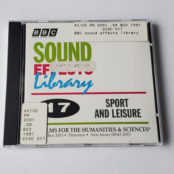 BBC Sound Effects Library International Disc 17 Sport And Leisure CD 1991 - Picture 1 of 3